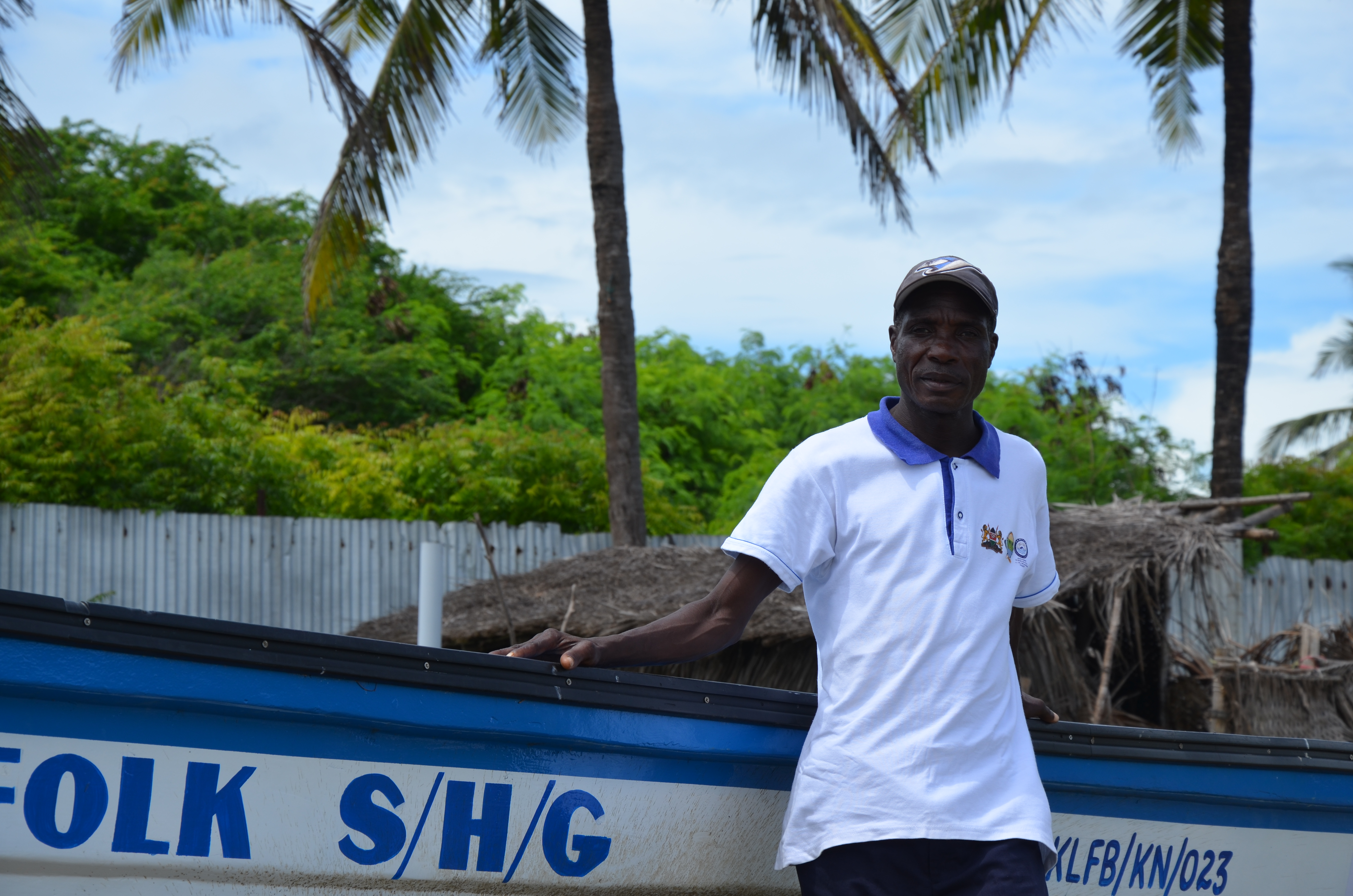 Gilbert Miti, an experienced gillnet fisherman leads the Kanamai Beach Management Unit (BMU). 