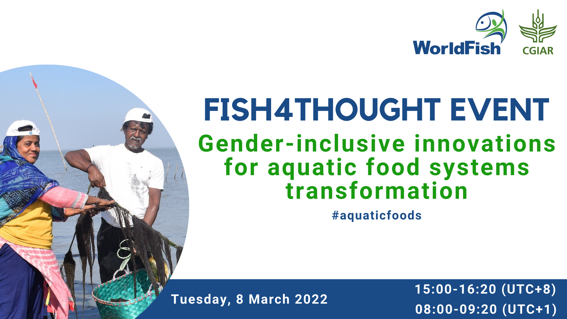 Fish4Thought Event: Gender-inclusive innovations for aquatic food systems transformation