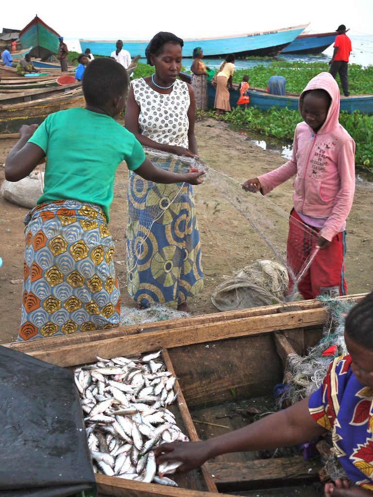 Fishers in Ntoroko, Lake Albert, Uganda. Photo by Cambria Finegold.