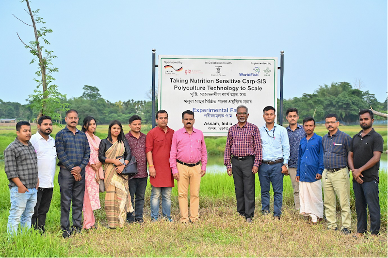 The hatchery-produced mola seed release program is a testament to the dedication and collaborative efforts of WorldFish, the Department of Fisheries and the local community. Photo: Sourabh Kumar Dubey