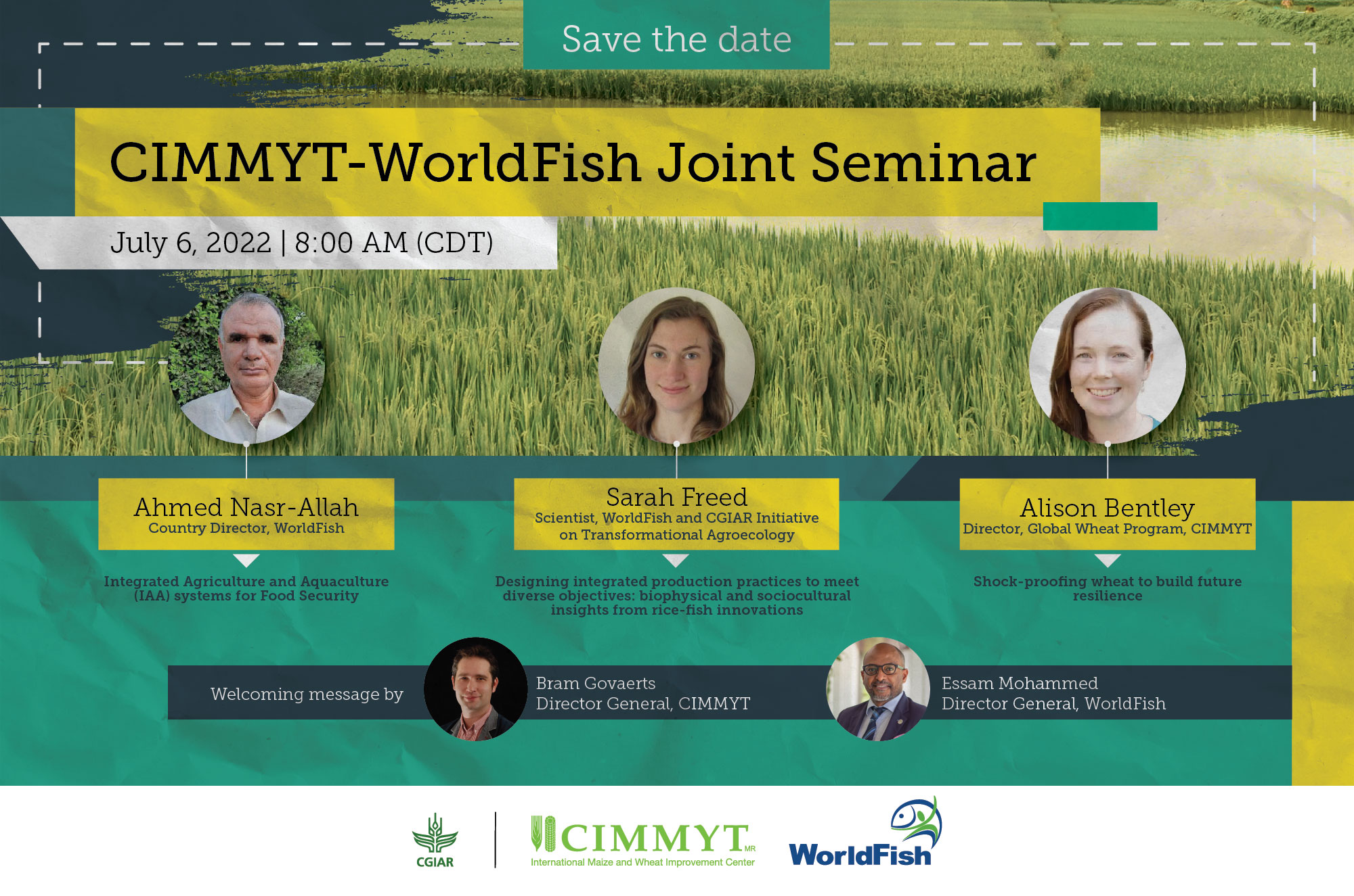 CIMMYT-WorldFish Joint Seminar: Integrated agriculture and aquaculture (IAA) systems for food security