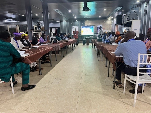 * Prof. Shehu Akintola shares expertise after the presentation of AABS Scientist, Dr. Okomoda Victor Tosin during the AABS workshop in Badagry, Lagos State