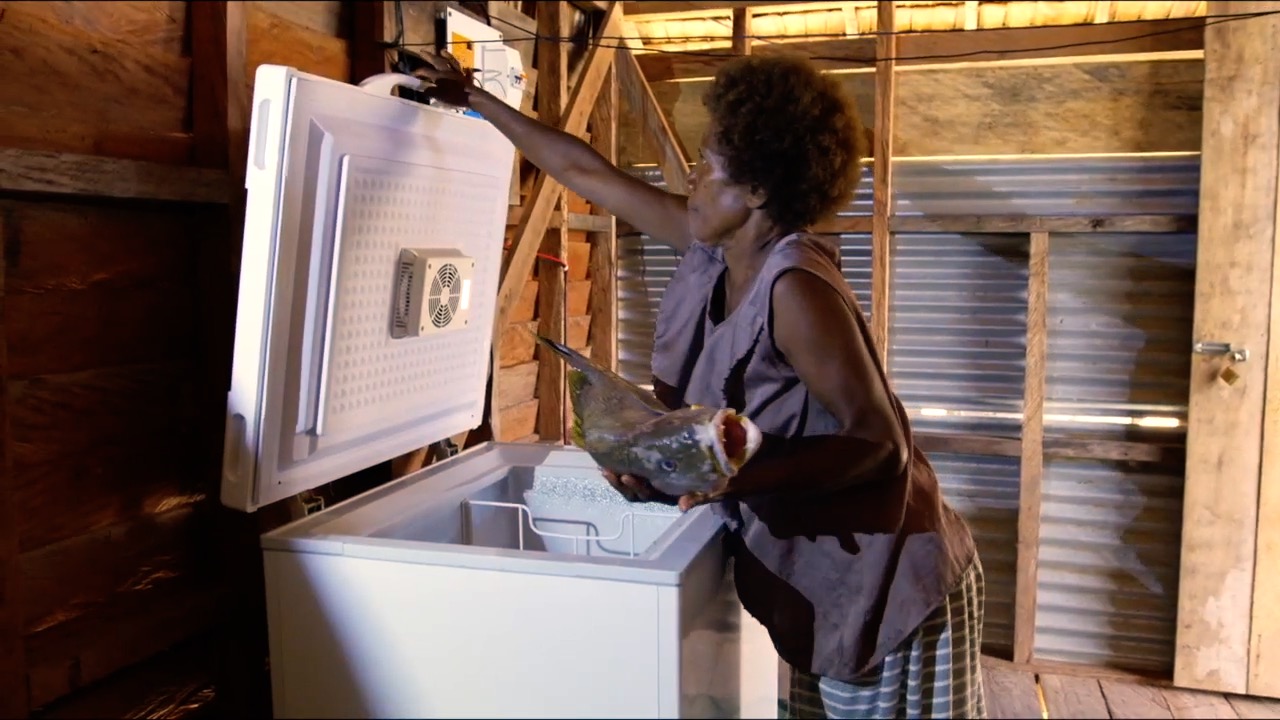 Solar freezers in the Solomon Islands