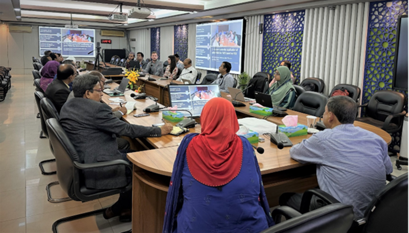 The program’s outcomes were debriefed to Department of Fisheries officials, including the director general. Photo: Sabrina Hossain