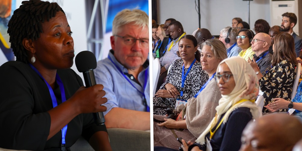 Dr. Alistidia Mwijage, Research Scientist at Tanzania Fisheries Research Institute (TAFIRI), speaking at the AABS side event.