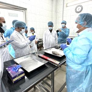 AMROH-SA consortium conducting a workshop on AMR data management in Animal, Aquaculture, and Environment in Bangladesh. Photo: Sabrina Hossain/WorldFish