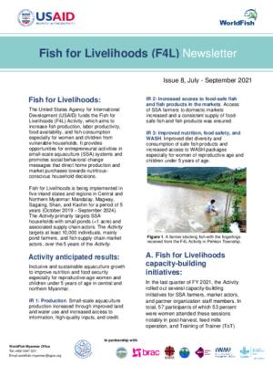 Fish for Livelihoods Newsletter (Jul - Sep 2021)