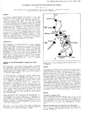 An overview of the Philippine marine aquarium fish industry