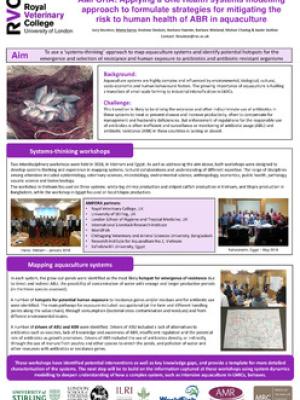 AMFORA: Applying a One Health systems modelling approach to formulate strategies for mitigating the risk to human health of ABR in aquaculture