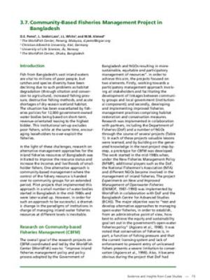 Community-based fisheries management project in Bangladesh