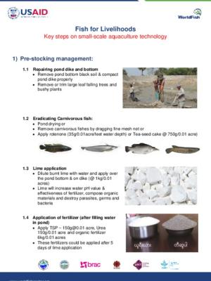 Small Scale Aquaculture (SSA) and COVID-19