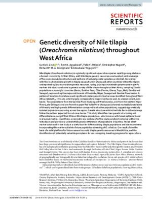 Genetic diversity of Nile tilapia (Oreochromis niloticus) throughout West Africa