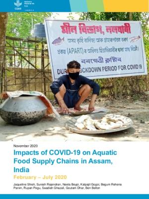 Impacts of COVID-19 on aquatic food supply chains in Assam, India February - July 2020
