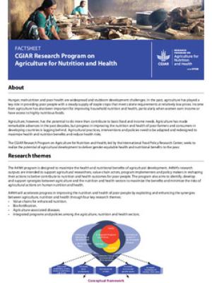 CGIAR Research Program on Agriculture for Nutrition and Health