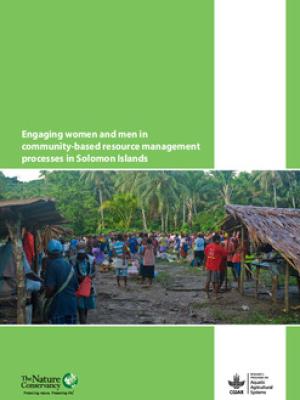 Engaging women and men in community-based resource management processes in Solomon Islands