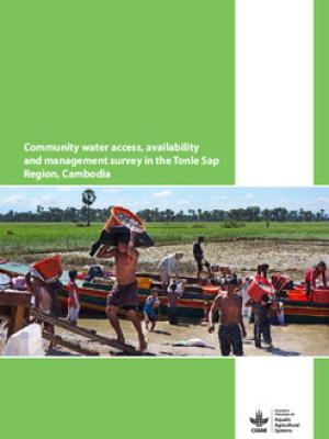Community water access, availability and management in the Tonle Sap region, Cambodia
