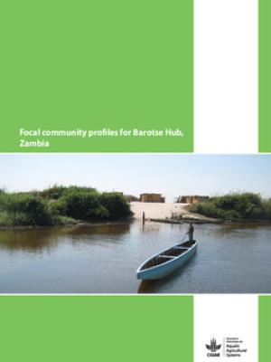 Focal community profiles for Barotse Hub, Zambia.