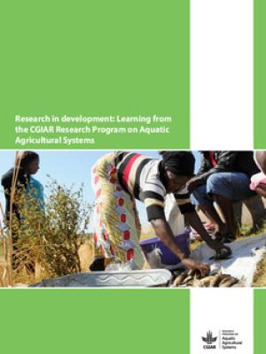 Research in development: Learning from the CGIAR Research Program on Aquatic Agricultural Systems
