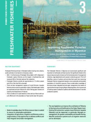 Myanmar fisheries: Freshwater fisheries