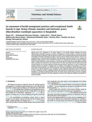 An assessment of health management practices and occupational health hazards in tiger shrimp (Penaeus monodon) and freshwater prawn (Macrobrachium rosenbergii) aquaculture in Bangladesh