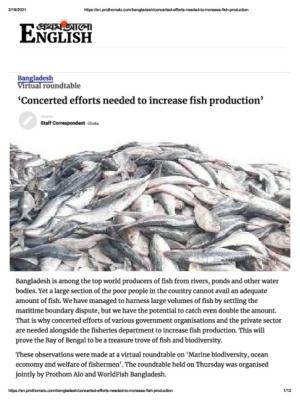 Marine Biodiversity, Ocean Based Economy and Fishermen Welfare