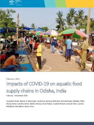 Impacts of COVID-19 on aquatic food supply chains in Odisha, India  February – November 2020