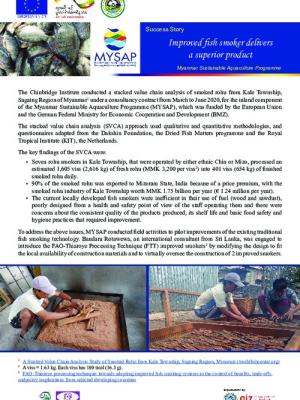 Success story: Improved fish smoker delivers a superior product - English language version