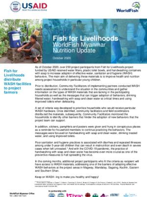 Fish for Livelihoods Nutrition Update - October