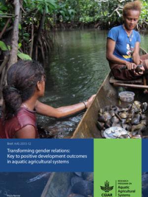 Transforming gender relations: Key to positive development outcomes in aquatic agricultural systems