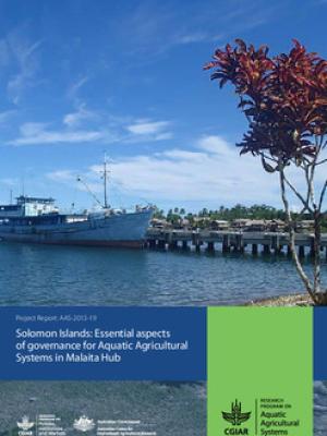 Solomon Islands: Essential aspects of governance for Aquatic Agricultural Systems in Malaita Hub