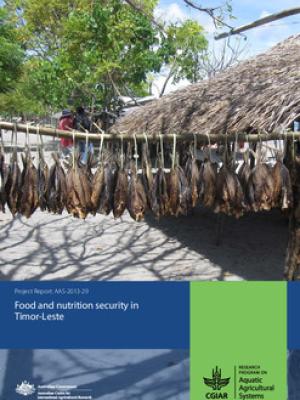 Food and nutrition security in Timor-Leste