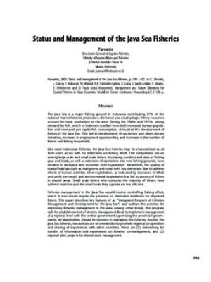 Status and management of the Java sea fisheries