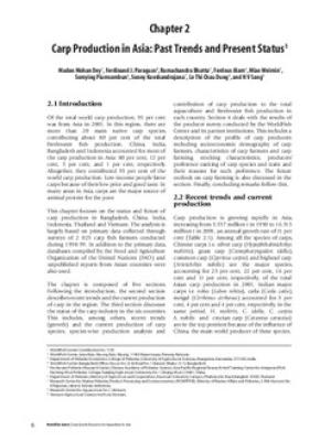 Carp production in Asia: past trends, current status and future prospects