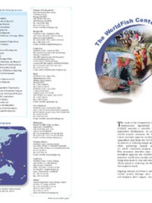 Addressing global development needs: strategic research by WorldFish and the CGIAR