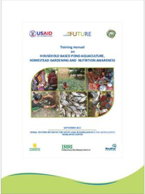 Training manual on household based pond aquaculture,homestead gardening and nutrition awareness