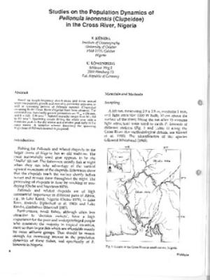 Studies on the population dynamics of Pellonula leonensis (Clupeidae) in the Cross River, Nigeria