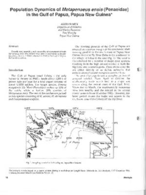 Population dynamics of Metapenaeus ensis (Penaeidae) in the Gulf of Papua, Papua New Guinea