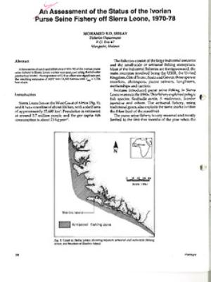 An assessment of the status of the Ivorian purse seine fishery of Sierra Leone, 1970-78