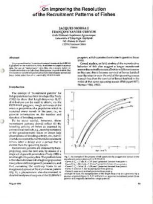 On improving the resolution of the recruitment patterns of fishes