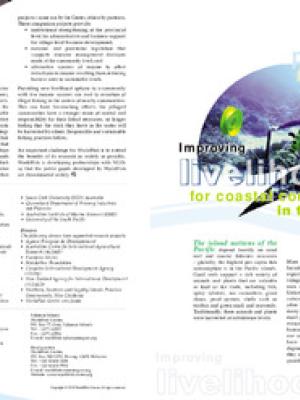 Improving livelihoods for coastal communities in the Pacific