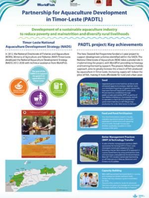 Partnership for Aquaculture Development in Timor-Leste (PADTL): Development of sustainable aquaculture in Timor-Leste