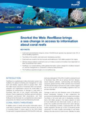 Snorkel the web: ReefBase brings a sea change in access to information about coral reefs