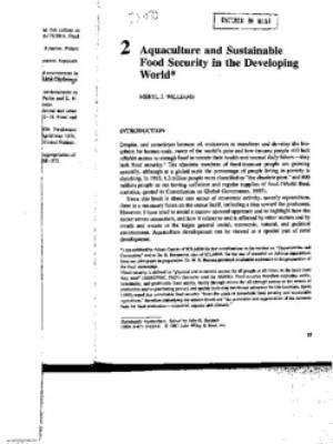 Aquaculture and sustainable food security in the developing world