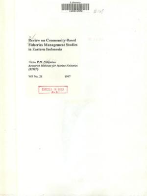 Review on community-based fisheries management studies in eastern Indonesia