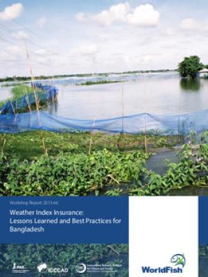 Weather Index Insurance: Lessons Learned and Best Practices for Bangladesh Workshop Report, 8-9 September 2013, Dhaka, Bangladesh