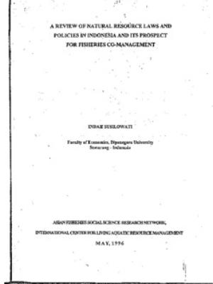 A review of natural resource laws and policies in Indonesia and its prospect for fisheries co-management
