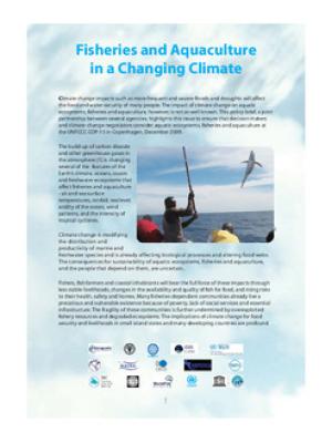 Fisheries and aquaculture in a changing climate