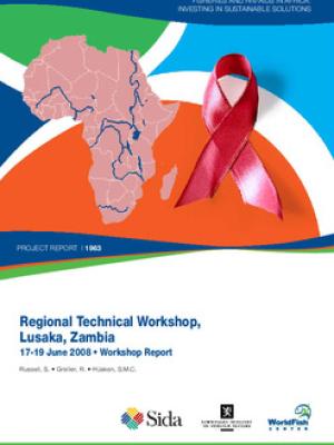 Regional technical workshop, Lusaka, Zambia. 17-19 Jun 2008. Workshop report