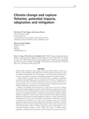 Climate change and capture fisheries: potential impacts, adaptation and mitigation