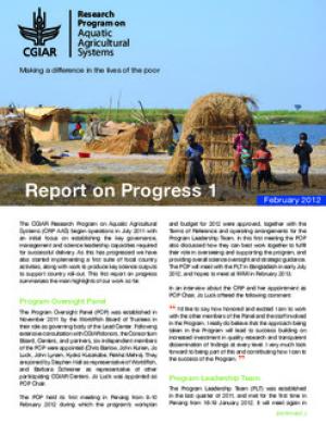 Report on progress 1